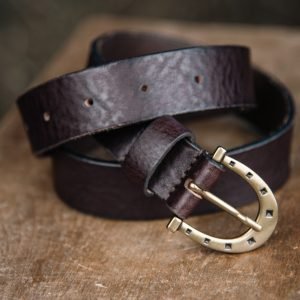 CSLR Timeless - Ceinture pour Femme en Cuir Marron