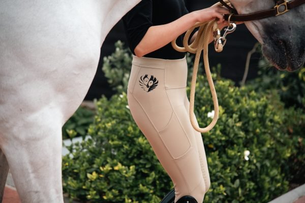 Kuishi Leggings - Beige with Black - Image 4