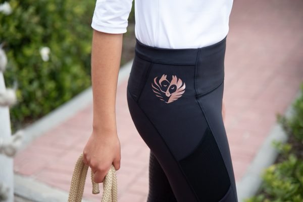 Kuishi Leggings - Blue with Rose Gold - Imagen 4