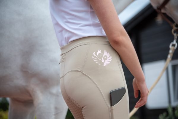 Kuishi Leggings - Beige with Rose Gold - Image 5