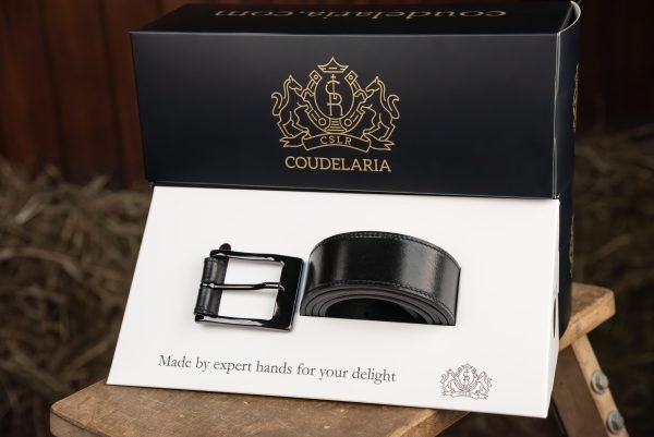 CSLR Elegance - Black Leather Man Belt - Image 6