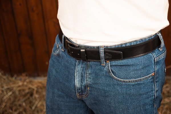 CSLR Elegance - Black Leather Man Belt - Image 5