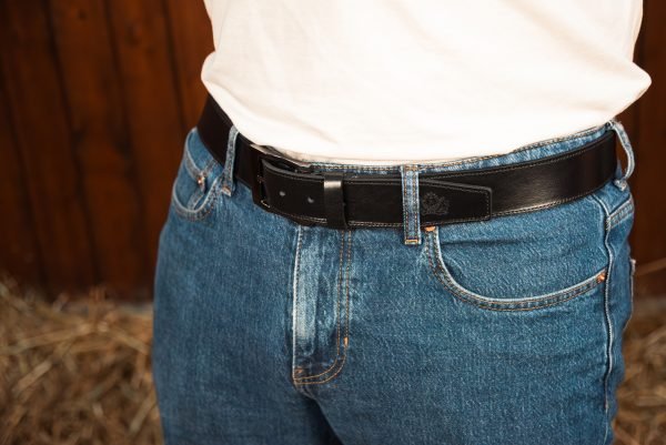 CSLR Elegance - Black Leather Man Belt - Image 3