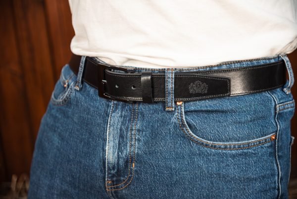 CSLR Elegance - Black Leather Man Belt - Image 9