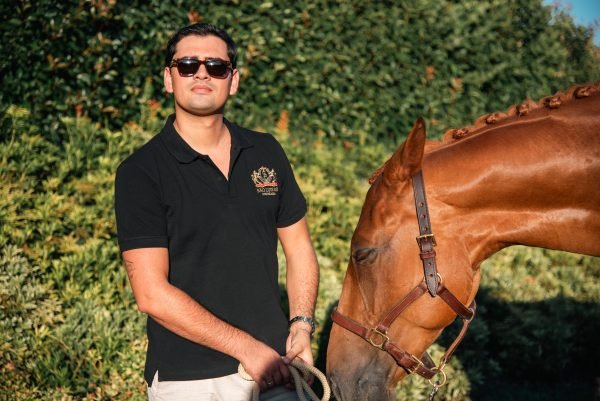 São Luis Rei Heritage Man's Polo Shirt - Black - Image 3