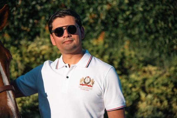 São Luis Rei Heritage Man's Polo Shirt - White - Image 4