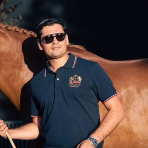 São Luis Rei Heritage Man's Polo Shirt - Blue