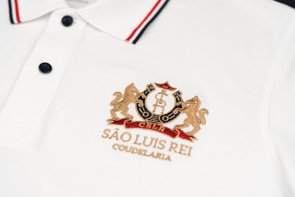 São Luis Rei Heritage Man's Polo Shirt - White - Image 3