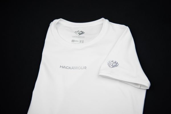 Dhãvati Women’s White T-Shirt with Swarovski® Crystals - immagine 8