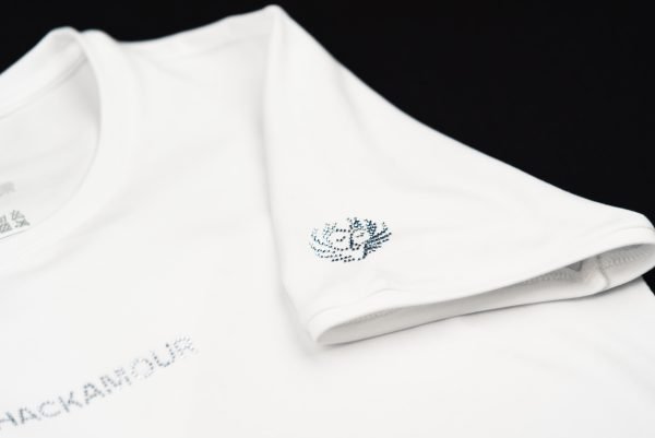 Dhãvati Women’s White T-Shirt with Swarovski® Crystals - immagine 6