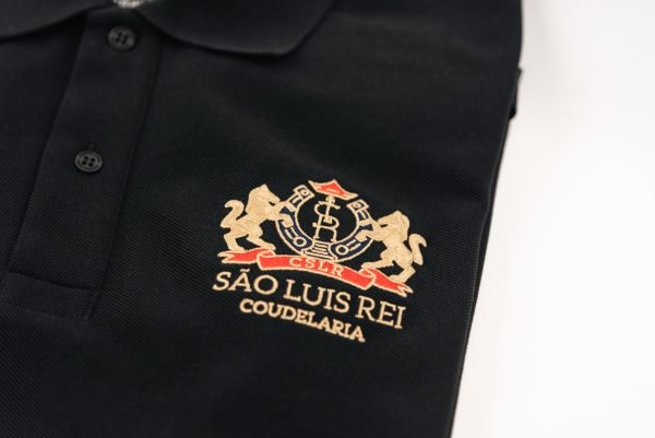 São Luis Rei Heritage Man's Polo Shirt - Black - Image 2