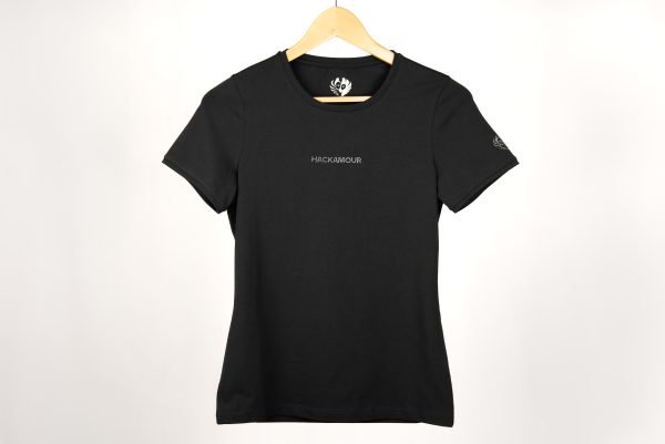Dhãvati Women’s Black T-Shirt with Swarovski® Crystals - Image 8