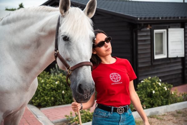 Hackamour 4H - Woman Red T-Shirt - Image 7