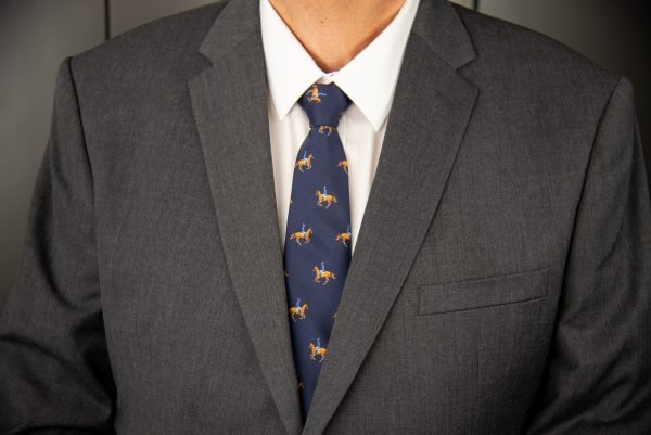 Galloping Horse Necktie - Deep Blue - Image 6