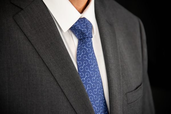 Heritage Bit Necktie - Deep Blue