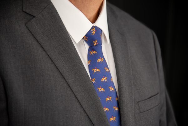 Walking Horse Necktie - Blue - Image 5